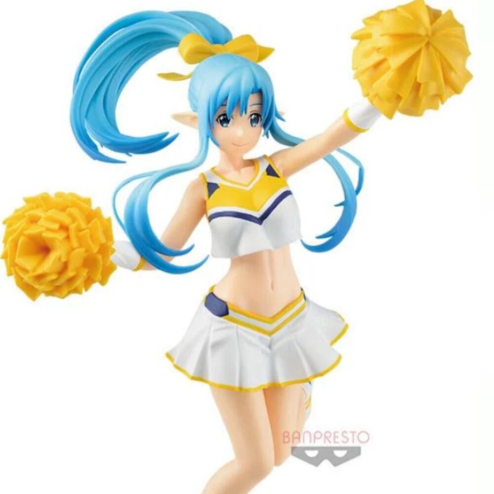 New Banpresto Sword Art Online Memory Defrag Asuna Cheering Figure 22cm Japan